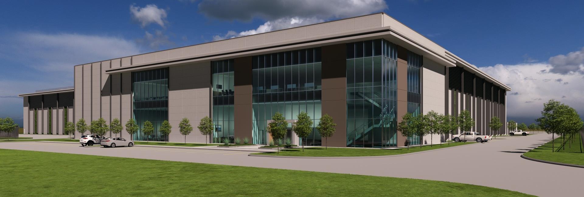AI inference data center rendering — Inferent™ NDC-1 facility in North Dallas